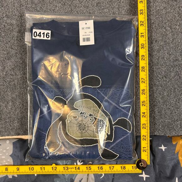 New w/ Tag Alstyle T Shirt Men's M Blue 100% Cotton Honolulu Hawaii ABC Store - Picture 7 of 7